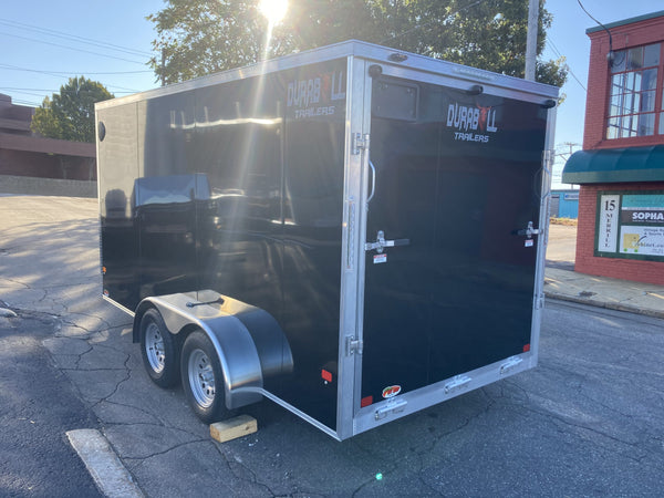 Durabull 7x14 Elite Series Enclosed Trailer Black Aluminum