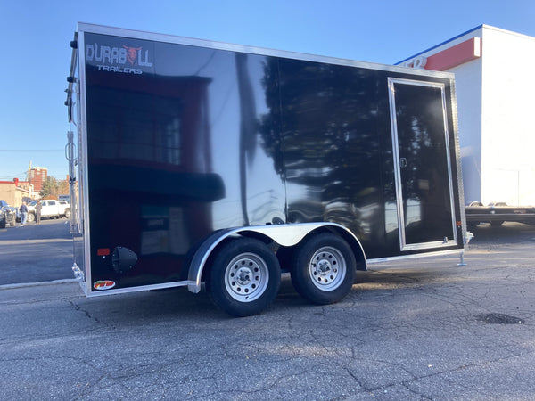 Durabull 7x14 Elite Series Enclosed Trailer Black Aluminum