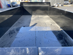 Griffin Dump Trailer 6'x12' BLACK 9990 Gvwr Twin Piston, Ramps