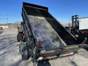Griffin Dump Trailer 6'x12' BLACK 9990 Gvwr Twin Piston, Ramps