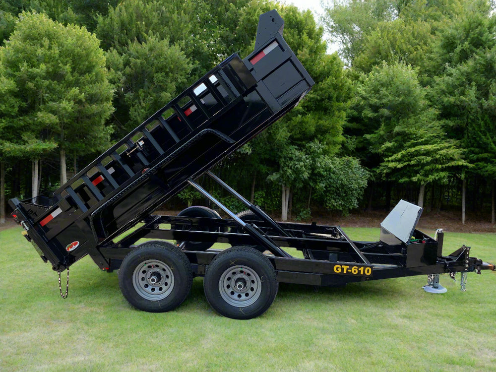 Griffin Dump Trailer 6'x10' Black 9900GVWR w/ Tarp