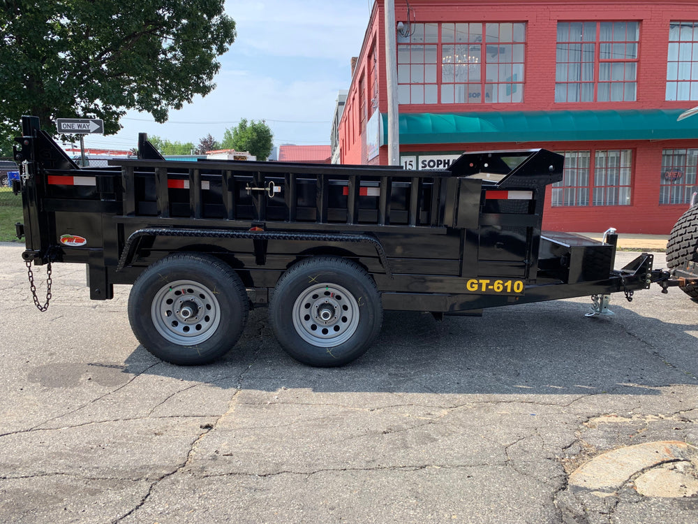 Griffin Dump Trailer 6'x10' Black 9900GVWR with Ramps Griffin Trailers