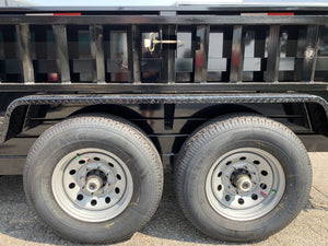 Griffin Dump Trailer 83"x12' Black 12,000 GVWR With Tarp Kit