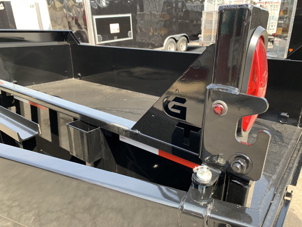 Griffin Dump Trailer 83"x12' Black 12,000 GVWR With Tarp Kit