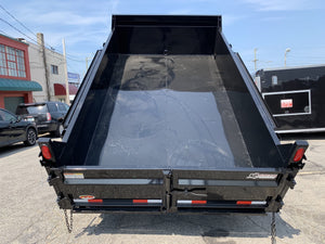 Griffin Dump Trailer 83"x12' Black 12,000 GVWR With Tarp Kit