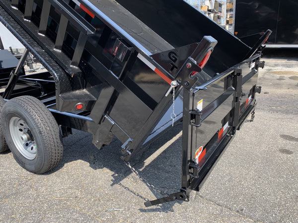 Griffin Dump Trailer 83"x12' Black 12,000 GVWR With Tarp Kit