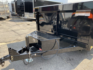 Griffin Dump Trailer 83"x12' Black 12,000 GVWR With Tarp Kit