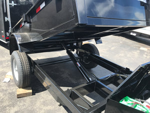 Griffin Dump Trailer 5'x8' BLACK 5K GVWR