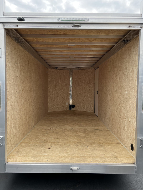 Durabull Aluminum Contractor 7'x14'+2'V BLACK Barn with Ramps