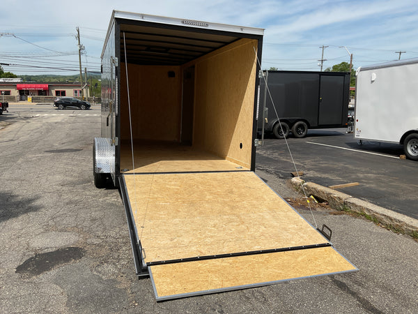 Covered Wagon 7x16 Enclosed Cargo Trailer Ramp Door 7' Interior
