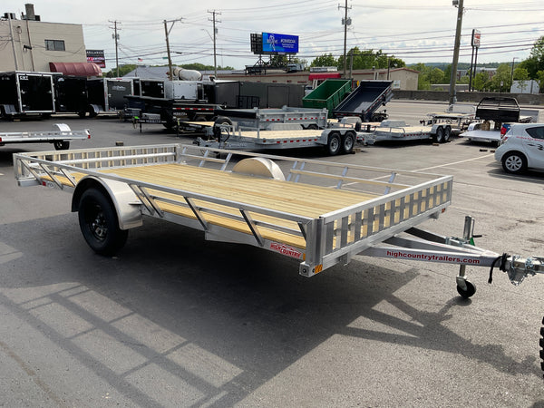 83x14 Aluminum Side/Rear Load ATV/UTV Trailer w/Stowaway Ramps High Country Trailers