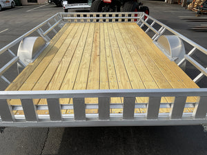 83x14 Aluminum Side/Rear Load ATV/UTV Trailer w/Stowaway Ramps High Country Trailers