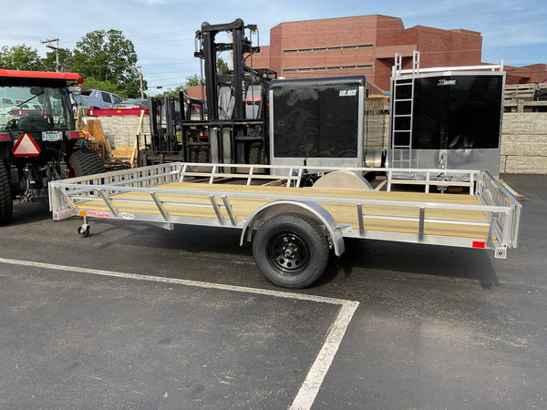 83x14 Aluminum Side/Rear Load ATV/UTV Trailer w/Stowaway Ramps High Country Trailers