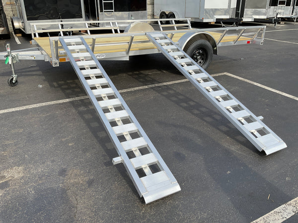 83x14 Aluminum Side/Rear Load ATV/UTV Trailer w/Stowaway Ramps High Country Trailers