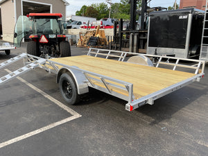83x14 Aluminum Side/Rear Load ATV/UTV Trailer w/Stowaway Ramps High Country Trailers