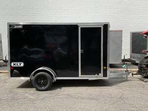 Enclosed Aluminum Cargo Trailer 6’x12′ Black RAMP Xpress XLT Pro Series