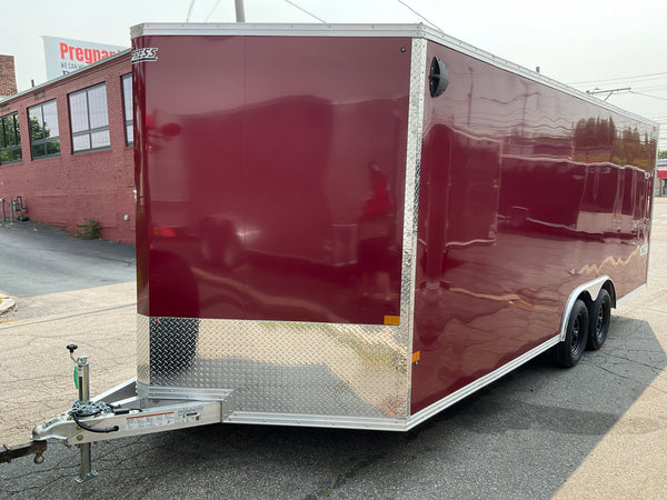 Enclosed Car Hauler Trailer 8.5'x20' V-Nose Brandi-Wine Ramp High Country Aluminum High Country Trailers