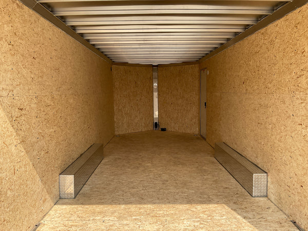 Enclosed Car Hauler Trailer 8.5'x20' V-Nose Brandi-Wine Ramp High Country Aluminum High Country Trailers