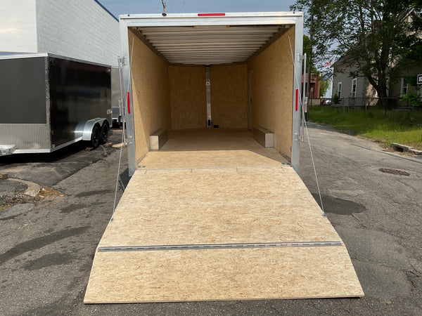 Enclosed Car Hauler Trailer 8.5'x20' V-Nose Brandi-Wine Ramp High Country Aluminum High Country Trailers