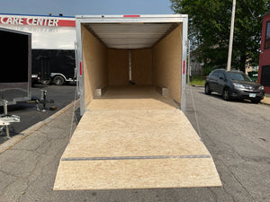 Enclosed Car Hauler Trailer 8.5'x24' V-Nose Brandi-Wine Ramp High Country Aluminum