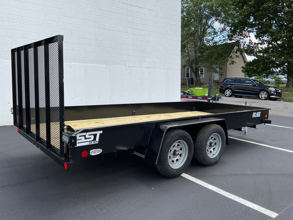 6′ X 16′ Car Mate Angle Iron HD Trailer (80″ WIDE) Solid Sides