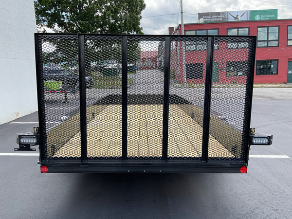 6′ X 16′ Car Mate Angle Iron HD Trailer (80″ WIDE) Solid Sides