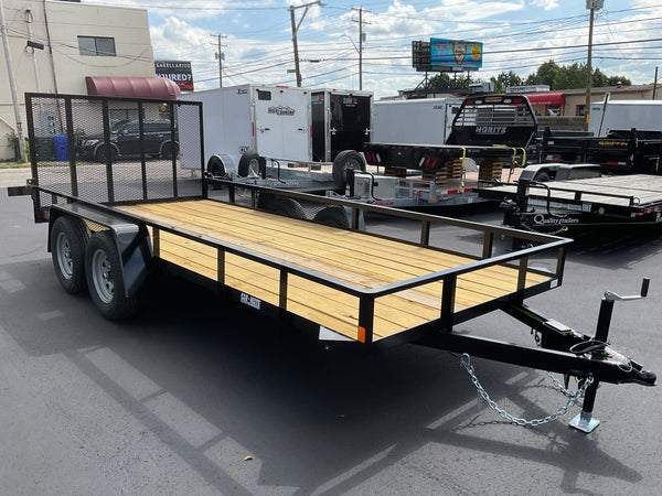 6′ X 16′ Car Mate Angle Iron HD Trailer (80″ WIDE)