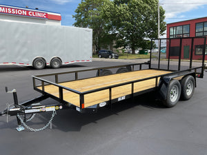 6′ X 16′ Car Mate Angle Iron HD Trailer (80″ WIDE)