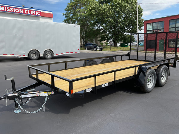 6′ X 16′ Car Mate Angle Iron HD Trailer (80″ WIDE)