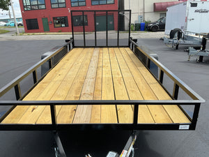 6′ X 16′ Car Mate Angle Iron HD Trailer (80″ WIDE)