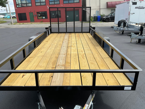 6′ X 16′ Car Mate Angle Iron HD Trailer (80″ WIDE)