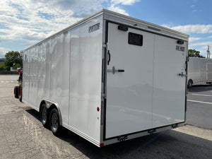 Enclosed Car Hauler Trailer 8.5'x20' WHITE Car Mate Sportster