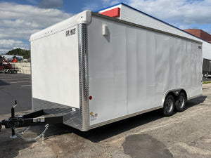 Enclosed Car Hauler Trailer 8.5'x20' WHITE Car Mate Sportster