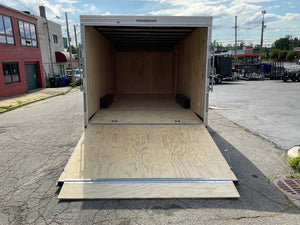 Enclosed Car Hauler Trailer 8.5'x20' WHITE Car Mate Sportster