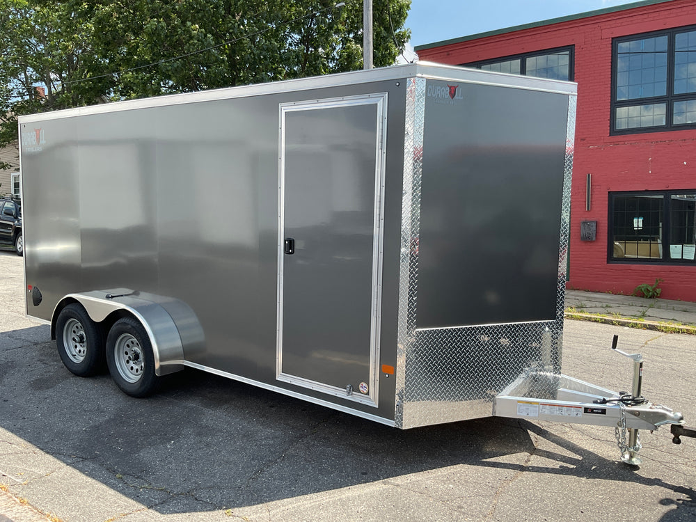Durabull Trailers 7x16 Elite Charcoal Ramp Aluminum Cargo Trailer