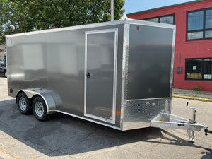 Durabull Trailers 7x16 Elite Charcoal Ramp Aluminum Cargo Trailer