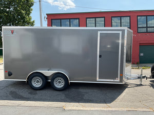 Durabull Trailers 7x16 Elite Charcoal Ramp Aluminum Cargo Trailer
