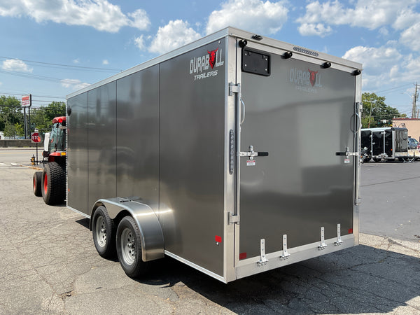Durabull Trailers 7x16 Elite Charcoal Ramp Aluminum Cargo Trailer