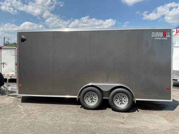 Durabull Trailers 7x16 Elite Charcoal Ramp Aluminum Cargo Trailer