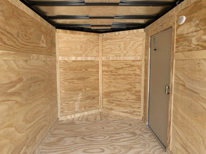 Enclosed Cargo Trailer 6'x12 BLACK RAMP Xtreme Cargo Single Axle