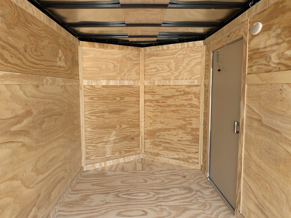 Enclosed Cargo Trailer 6'x12 BLACK RAMP Xtreme Cargo Single Axle