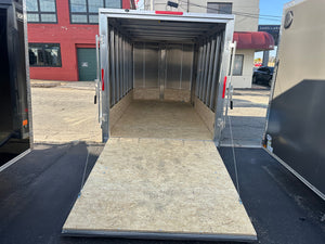 Enclosed Aluminum Cargo Trailer 6’x12′ Charcoal RAMP Alcom Xpress XLT Pro Series
