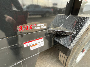 Dump Trailer 7'x16' Black Hawke 17000 GVWR with Ramps and Tarp Hawke Trailers