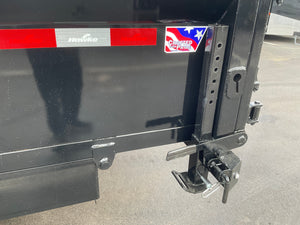 Dump Trailer 7'x16' Black Hawke 17000 GVWR with Ramps and Tarp Hawke Trailers