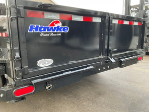 Dump Trailer 7'x16' Black Hawke 17000 GVWR with Ramps and Tarp Ron's Toy Shop, Inc.