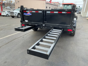 Dump Trailer 7'x16' Black Hawke 17000 GVWR with Ramps and Tarp Ron's Toy Shop, Inc.