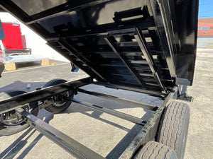 Dump Trailer 7'x16' Black Hawke 14000 GVWR with Ramps and Tarp Hawke Trailers