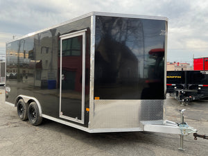 Xpress Enclosed 8.5X16 XLT PRO Black Ramp Door 7000# GVWR High Country Trailers