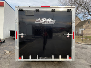 Xpress Enclosed 8.5X16 XLT PRO Black Ramp Door 7000# GVWR High Country Trailers