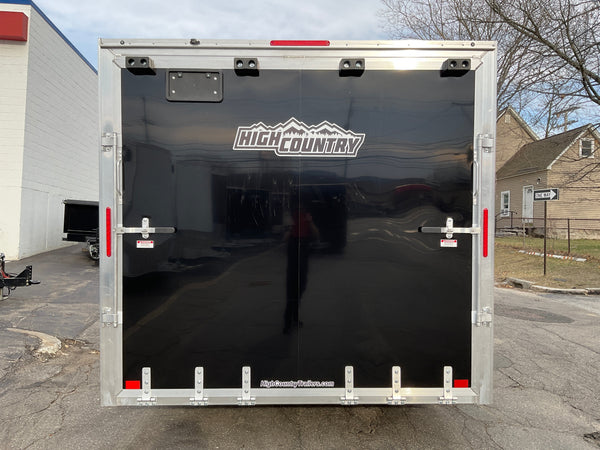 Xpress Enclosed 8.5X16 XLT PRO Black Ramp Door 7000# GVWR High Country Trailers